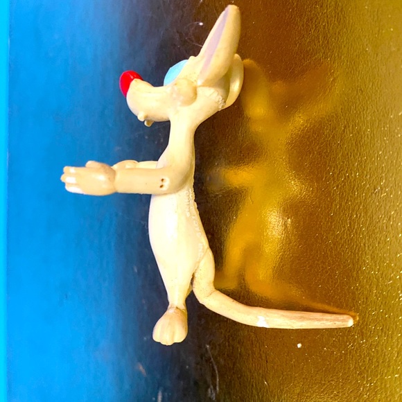 PINKY AND THE BRAIN ANIMANIACS VTG 1994 BEND-EMS PINKY FIGURE 2.5” RARE - Picture 4 of 9